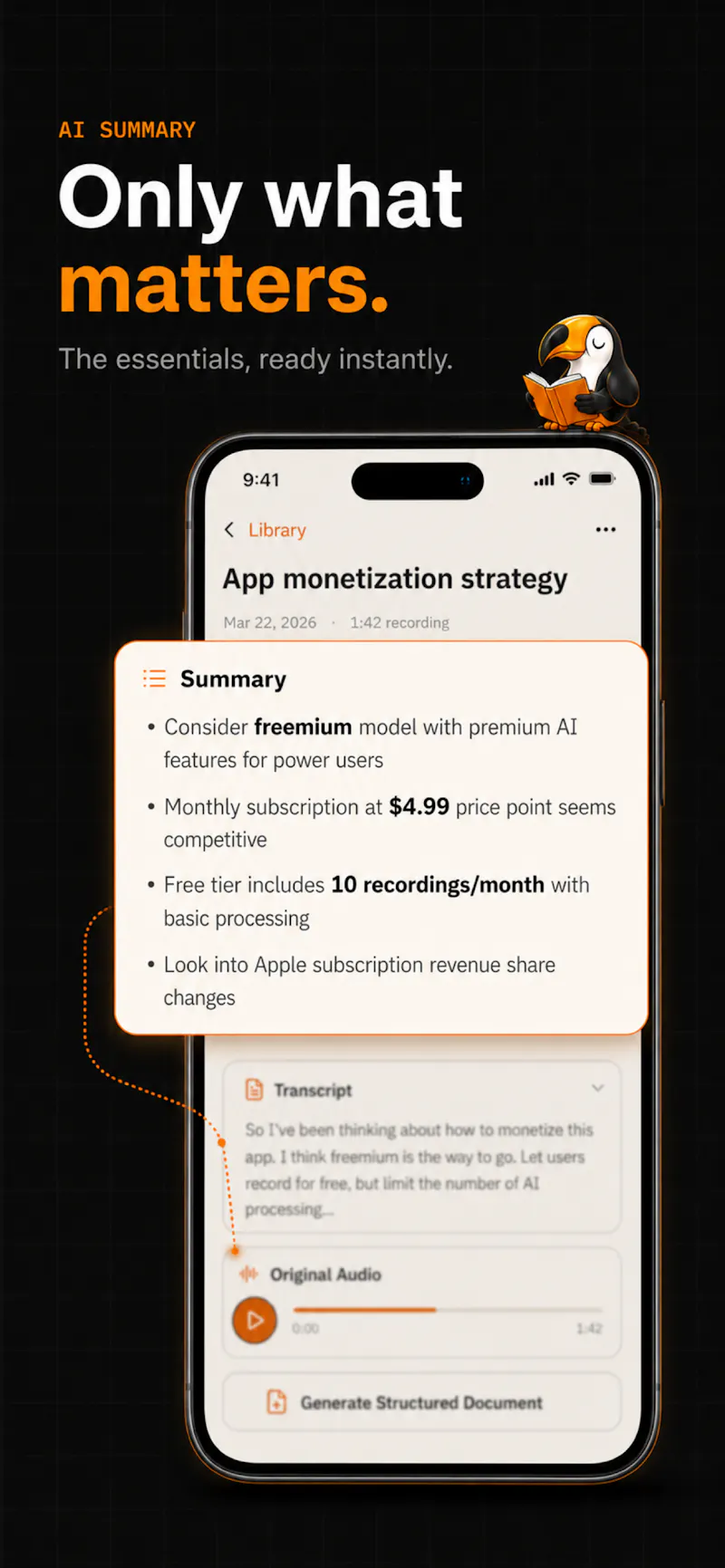Tonot - AI voice note screenshot 3
