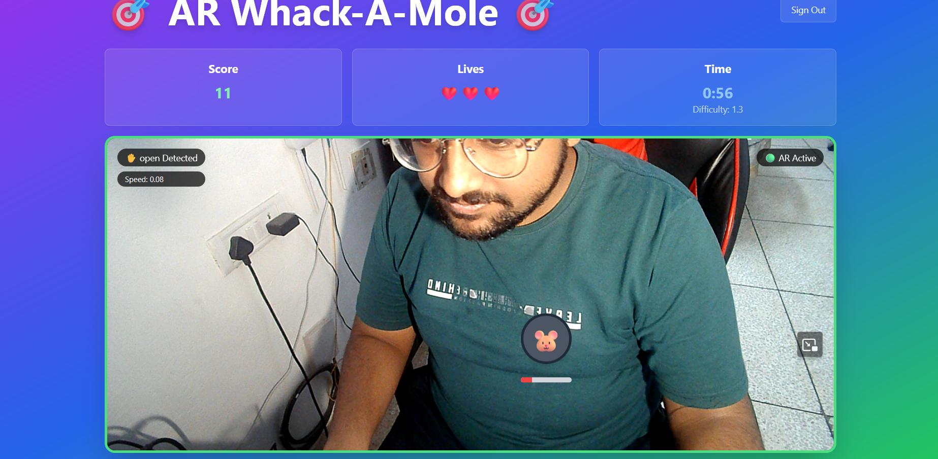 Media Ar-whack-a-mol - 🎯 Trò chơi theo dõi tay AR thời gian thực 1