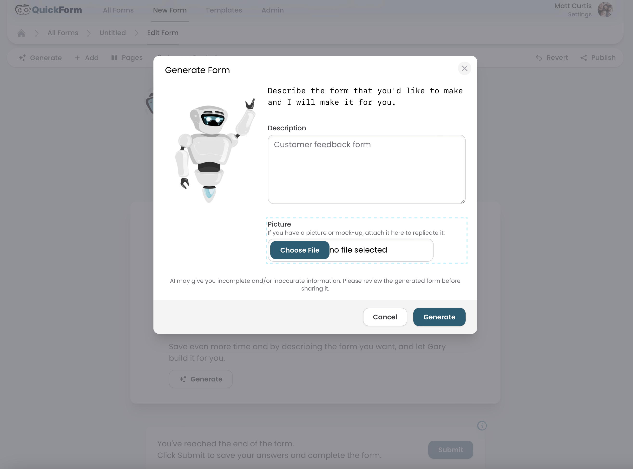 Quickform media 2