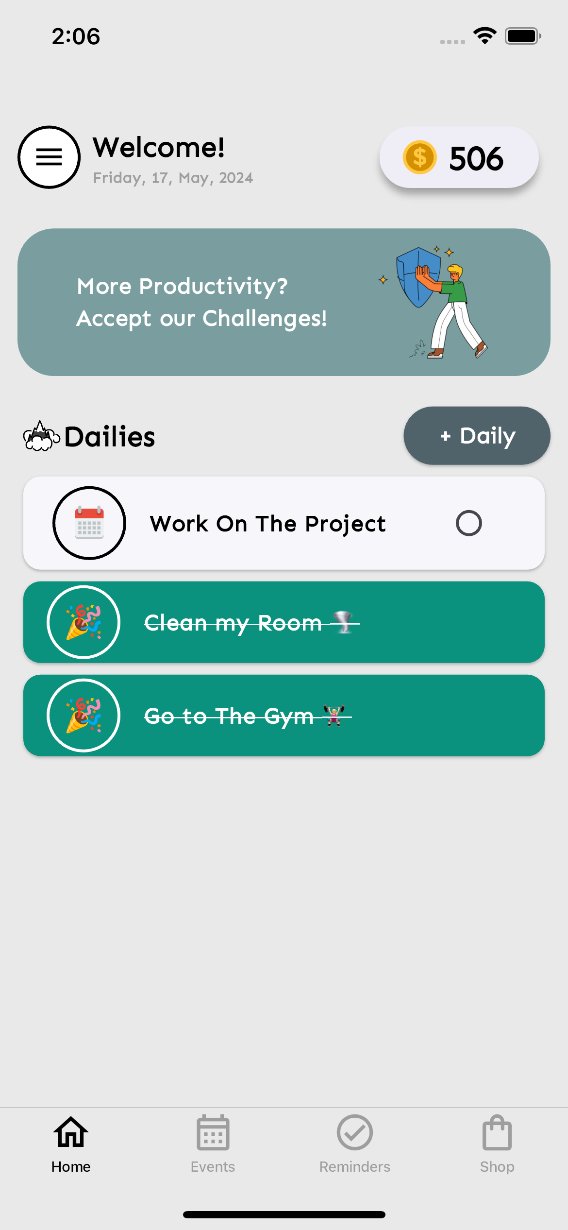 startuptile Dailies-Achieve More Reward Yourself Repeat.