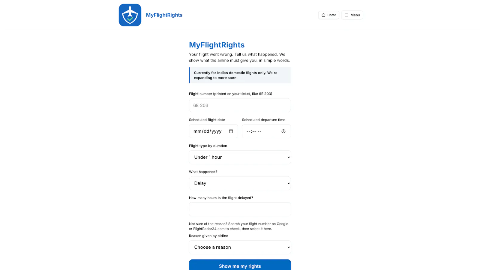 MyFlightRights screenshot 1