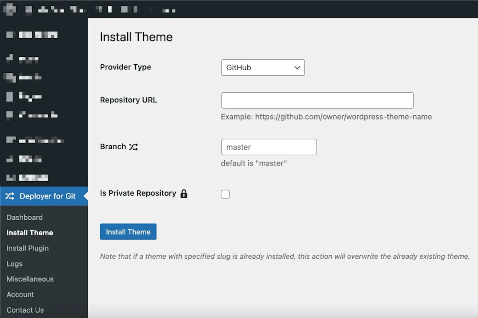 Deployer for Git screenshot 2