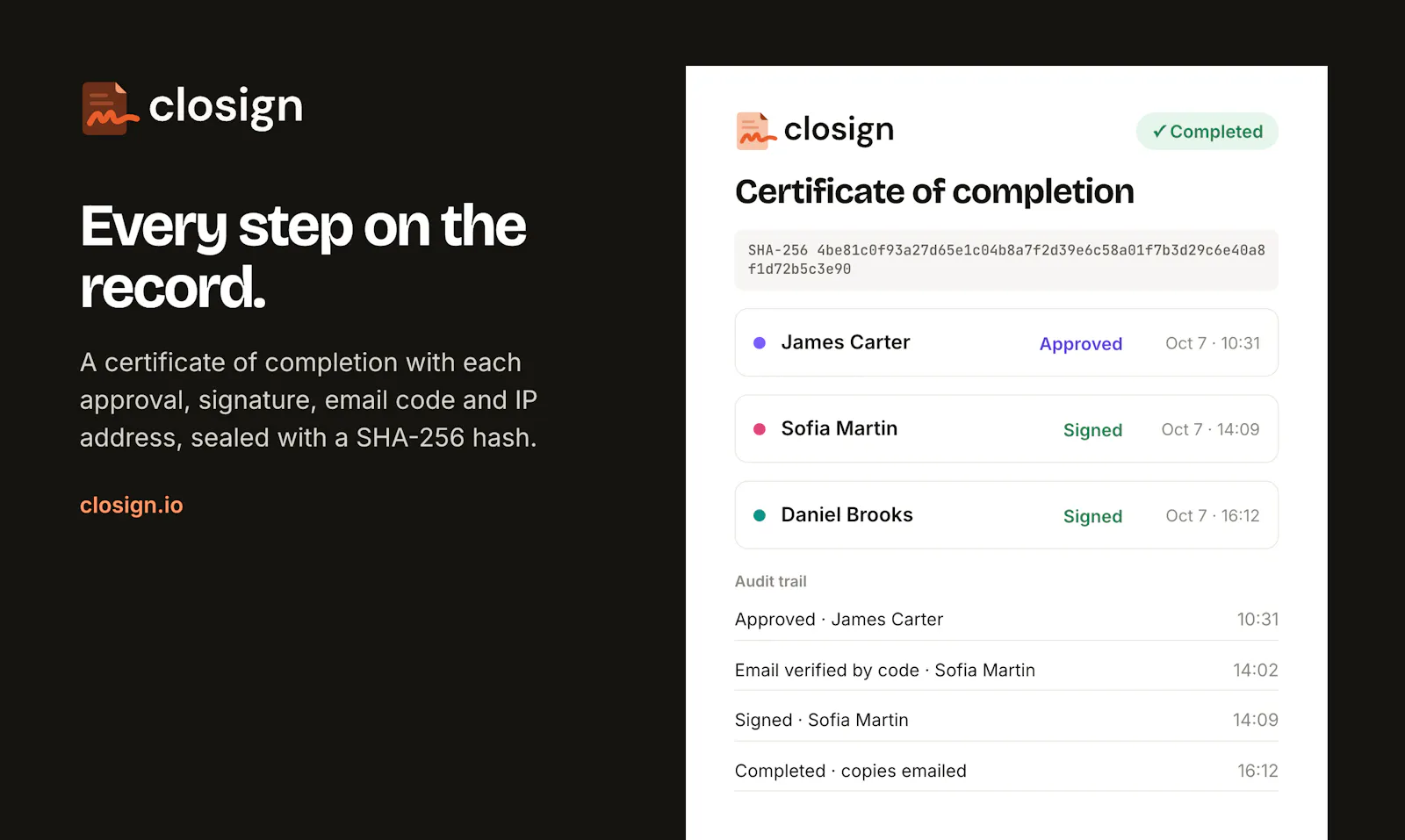 Closign.io screenshot 7