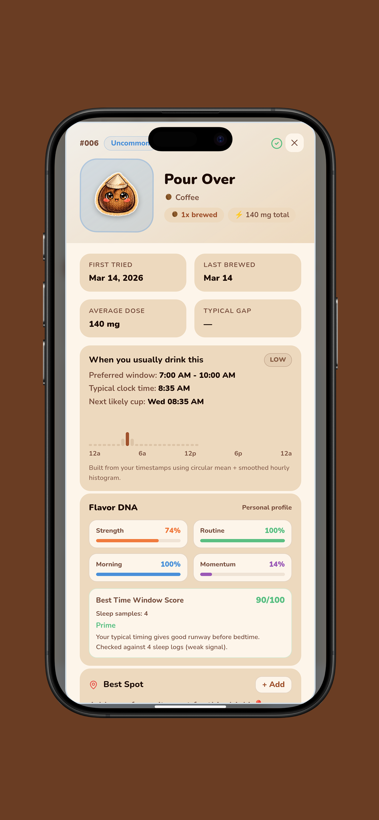BeanBop —  iOS Caffeine Tracker gallery image
