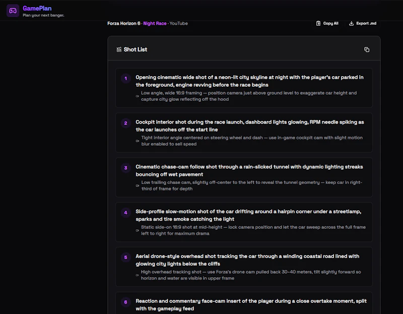 GamePlan YouTube Video Planner for Gamer screenshot 3