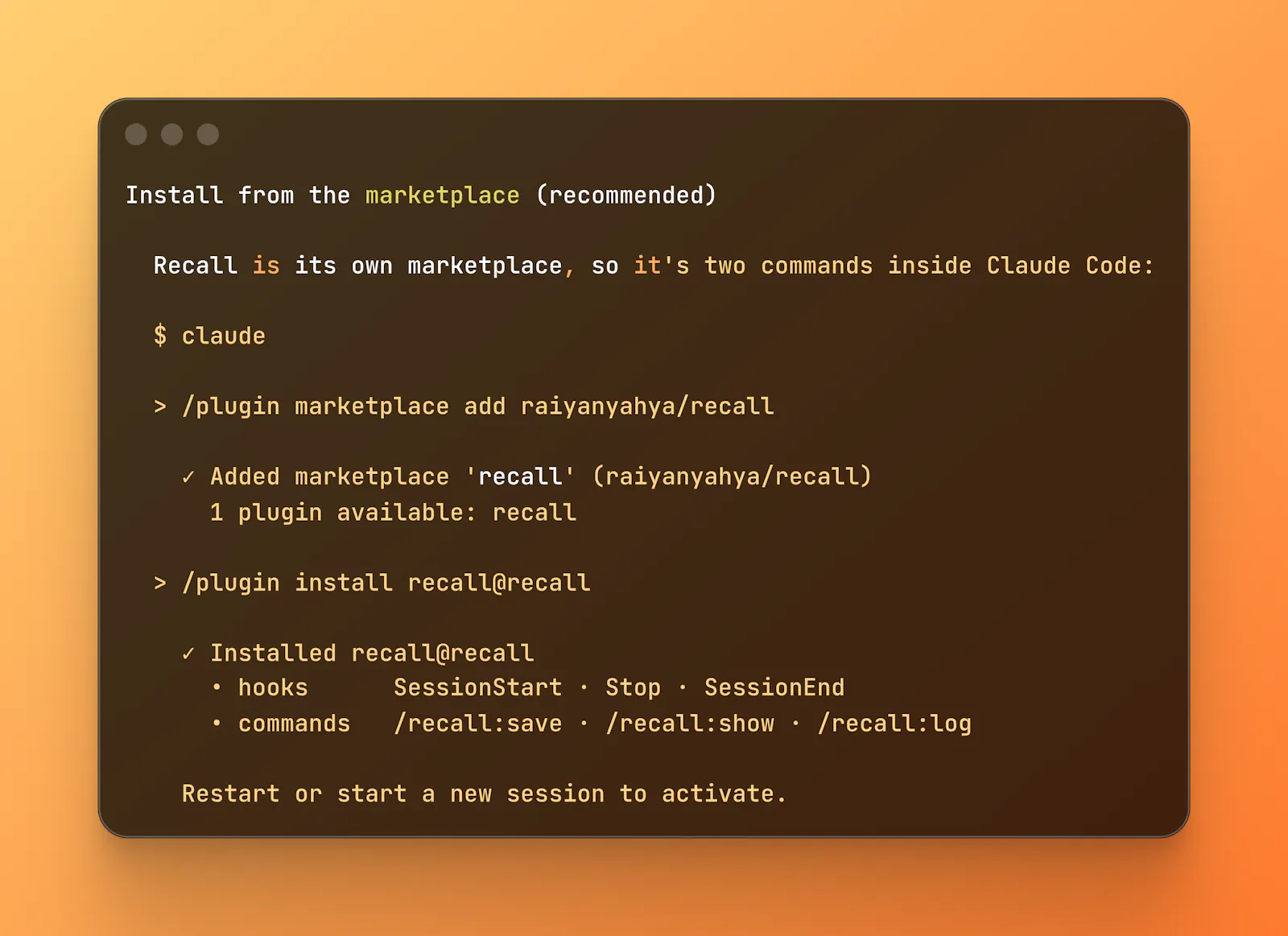 recall screenshot 3
