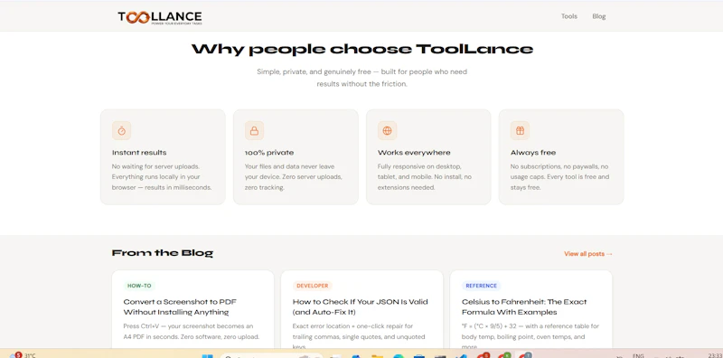 ToolLance — Zero Uploads screenshot 2