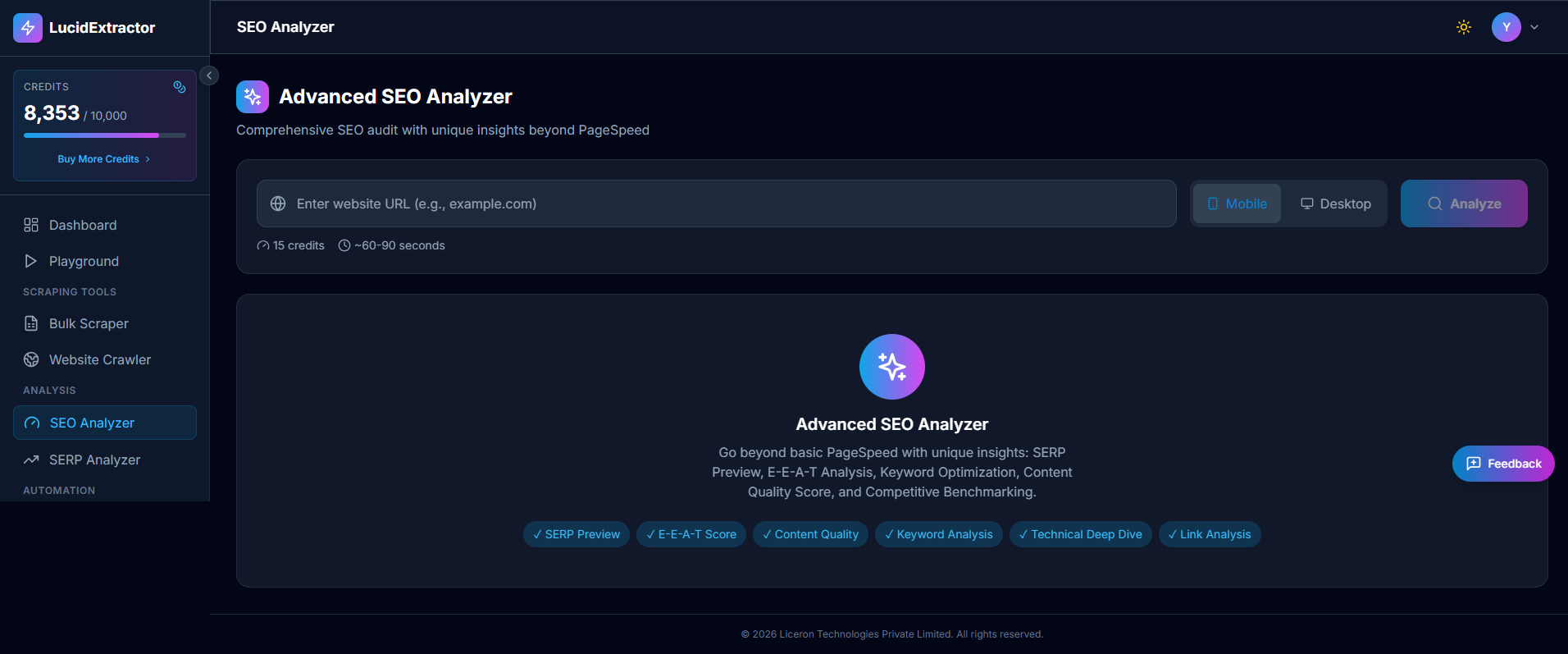 Lucidextractor - Screenshot 3 showing product features and functionality
