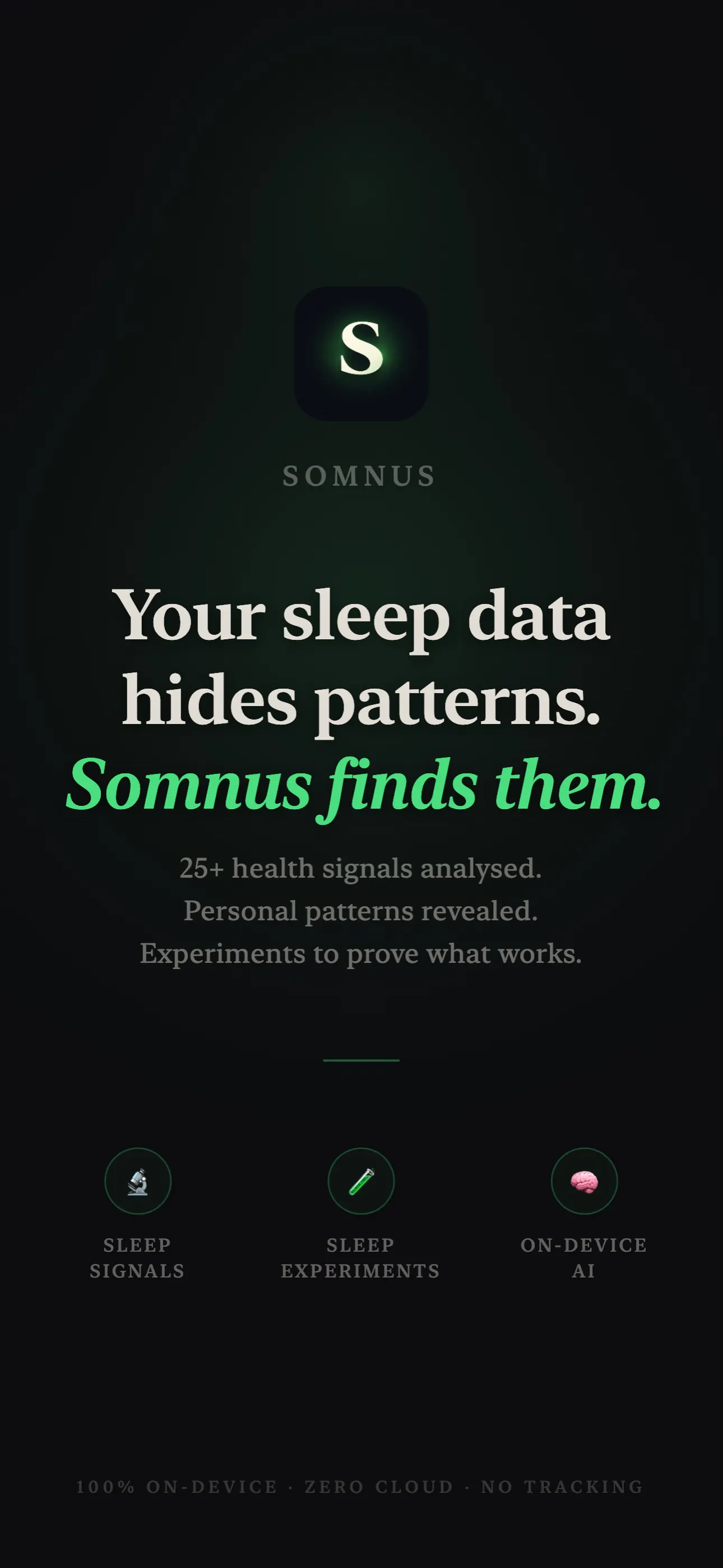 Somnus: AI Sleep Tracker 제품 배너