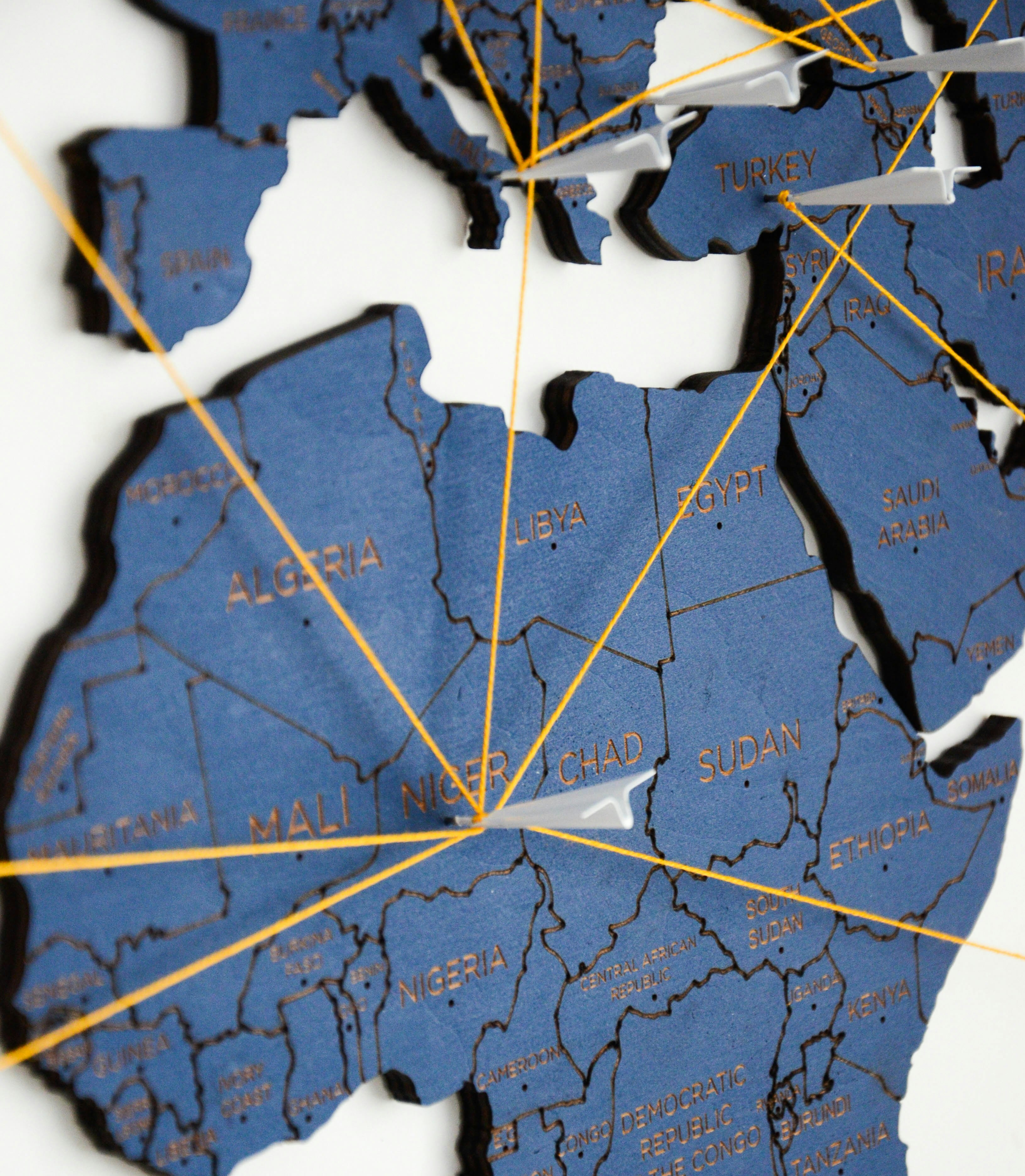 Wooden World Map gallery image