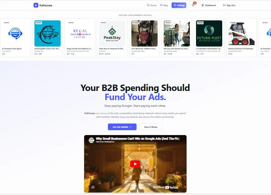 Kahtooee: B2B Advertising Member Network screenshot 2
