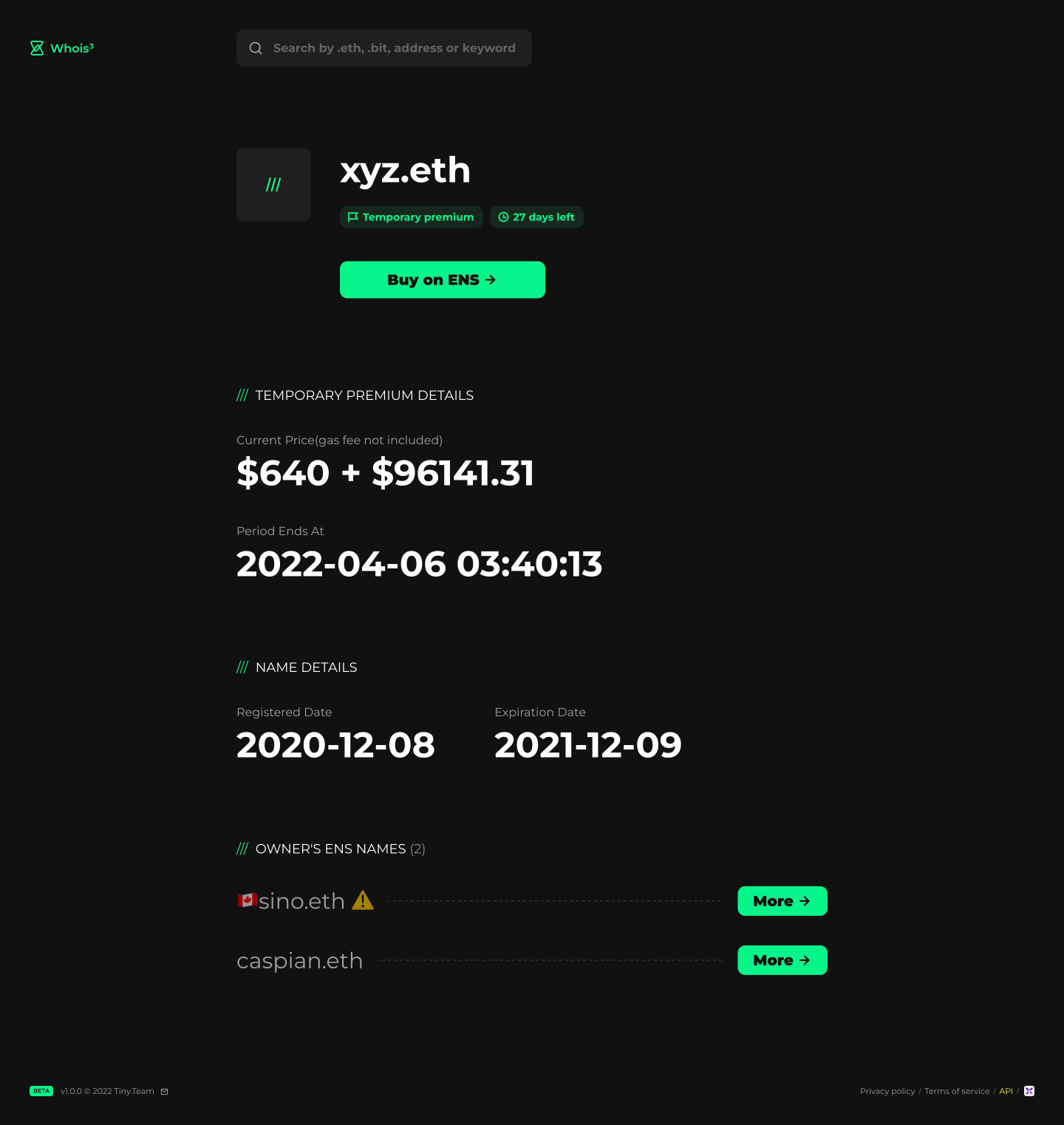 Whois³ gallery image