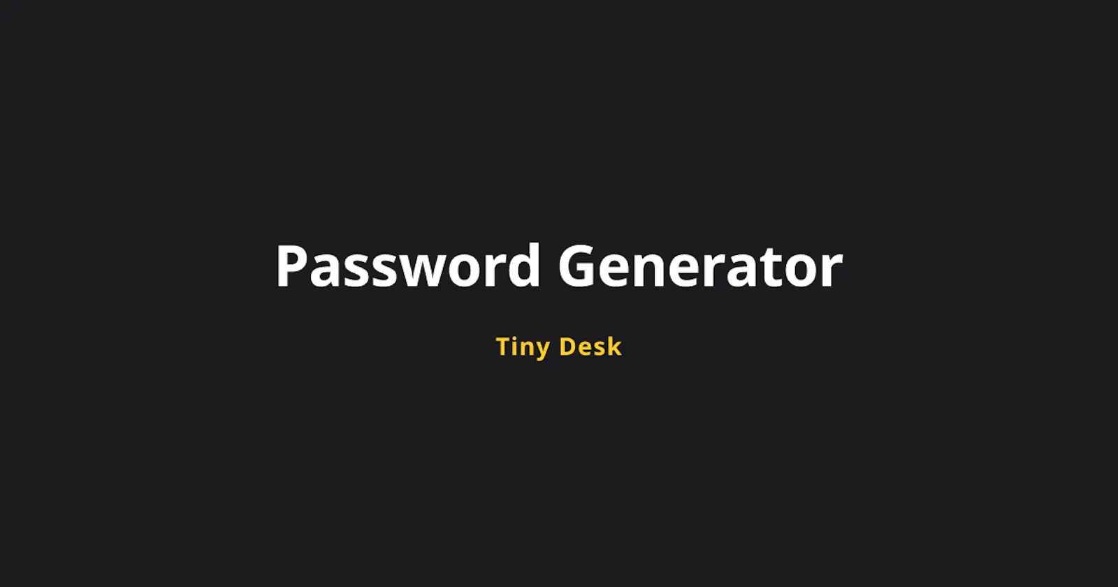 Password Generator screenshot 2