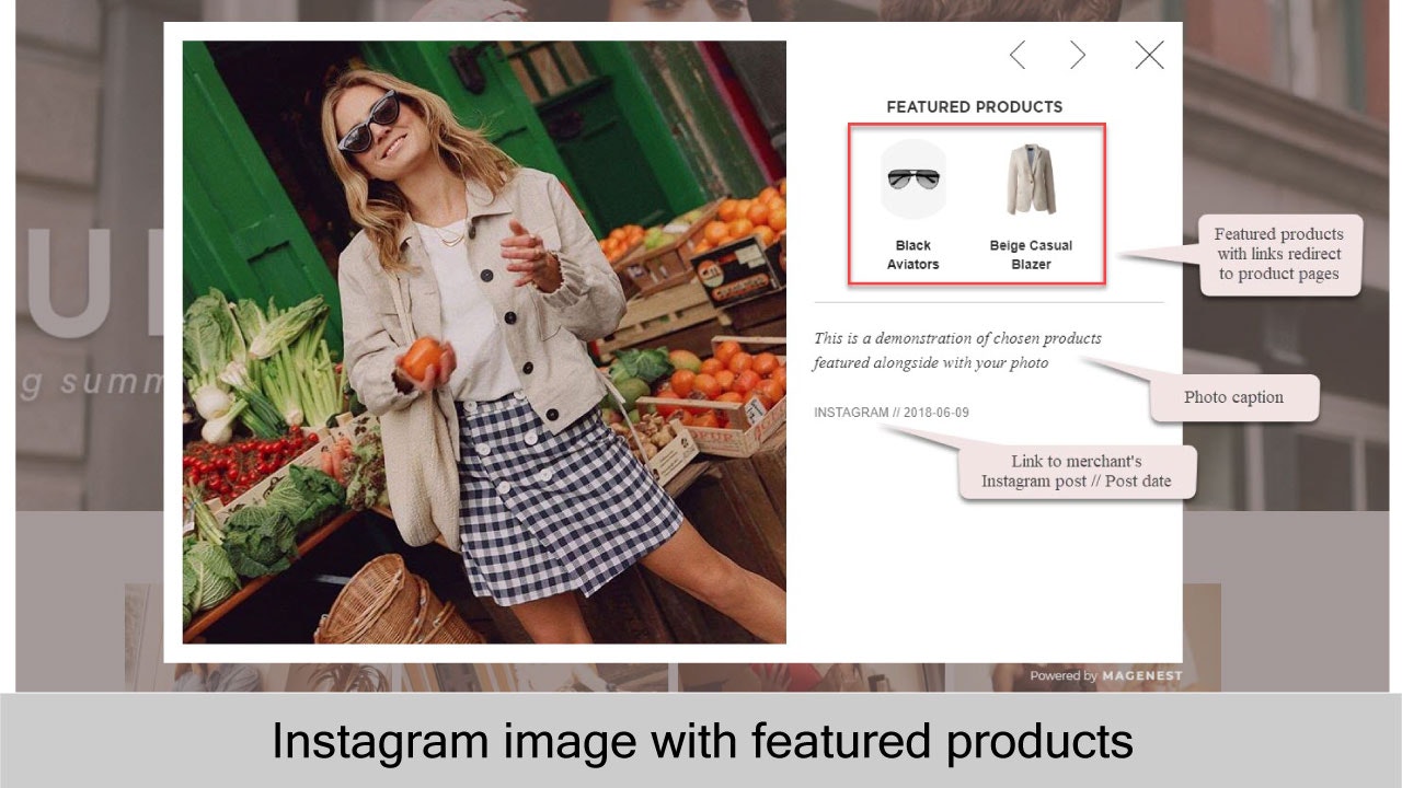 Magento Instagram Extension gallery image