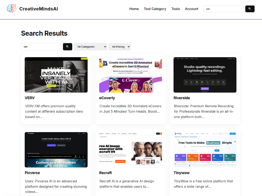 Creative Minds AI – AI Media Tools Hub gallery image
