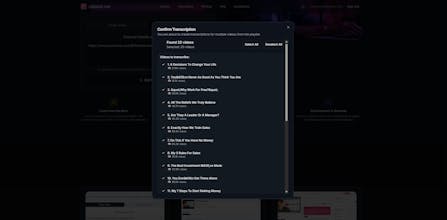Cliptext.me - Youtube transcription tool gallery image