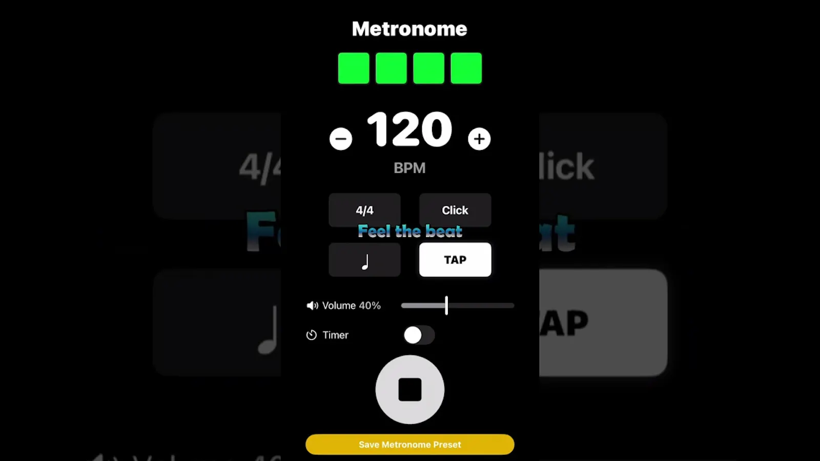 Metronome & Jam screenshot 1 (video preview)