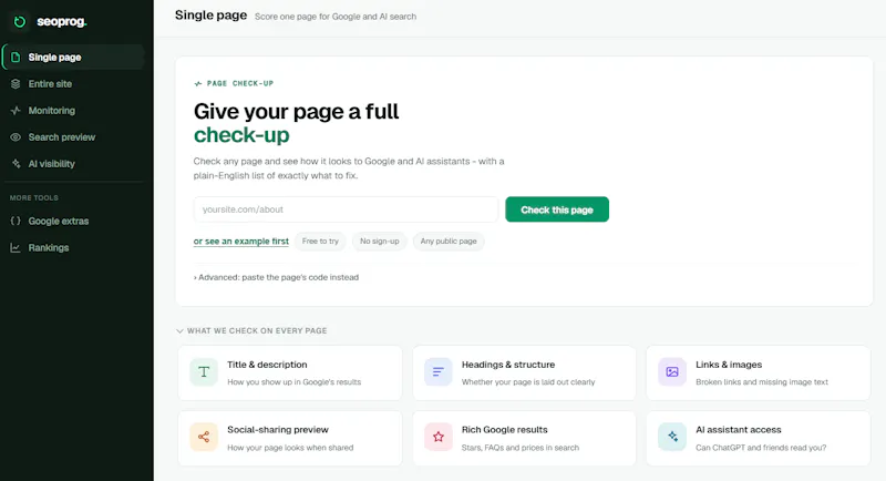 Seoprog screenshot 2