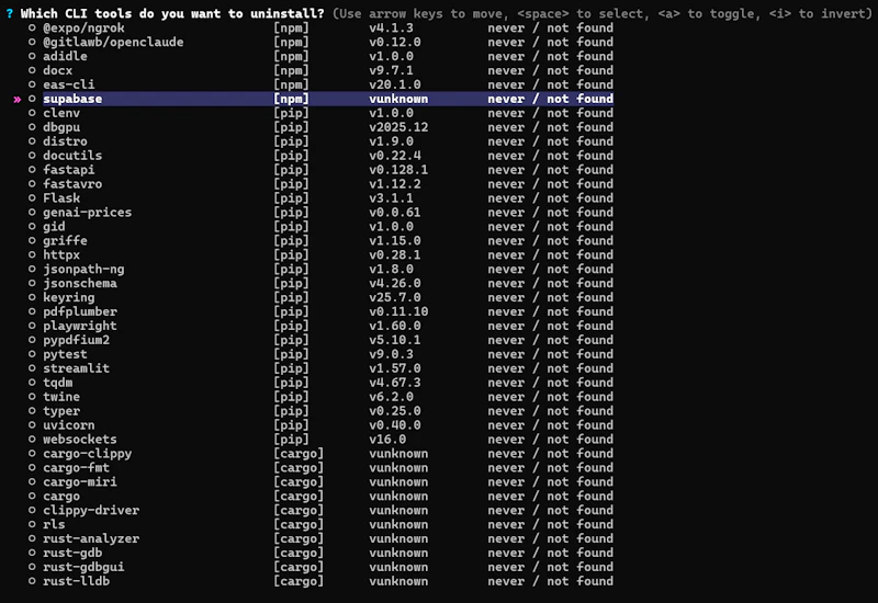 Clenv screenshot 2