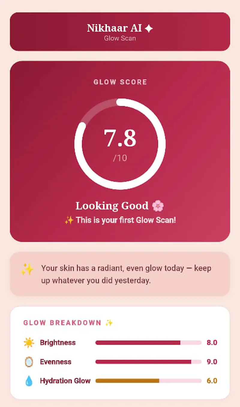 Nikhaar AI: Beauty Scanner screenshot 4