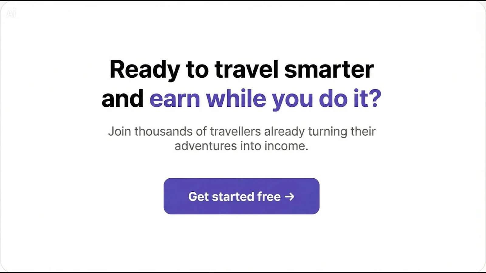 Turn trips into affiliate income screenshot 1 (video preview)