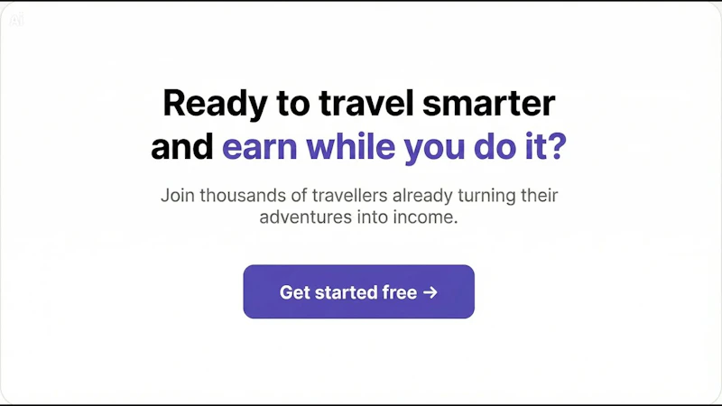 Turn trips into affiliate income screenshot 1 (video preview)