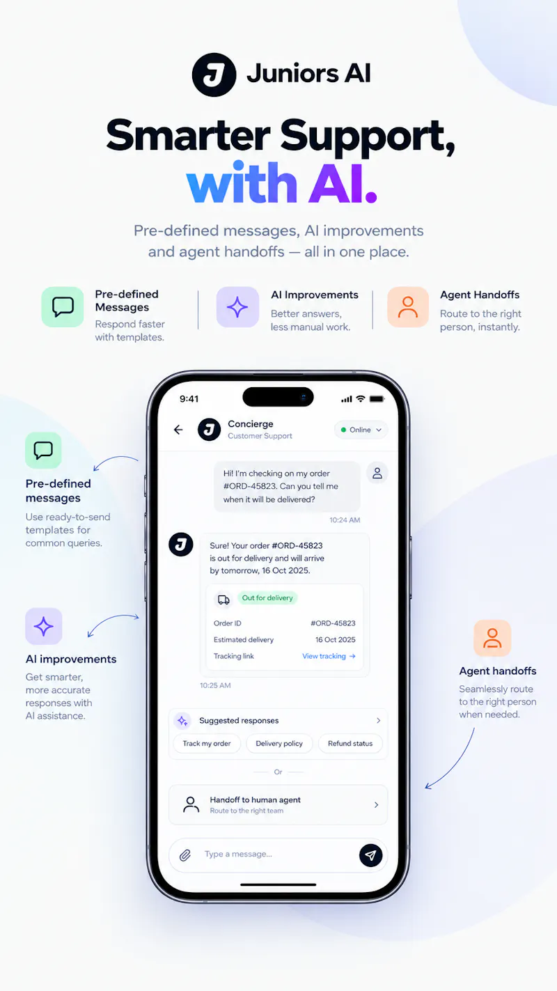 Concierge by Juniors AI screenshot 5
