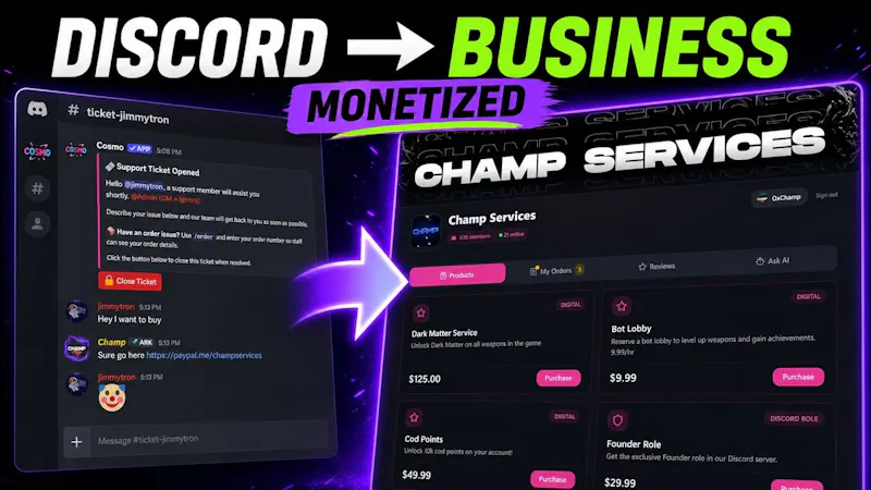 Cosmo — Ecom for Discord screenshot 1 (video preview)