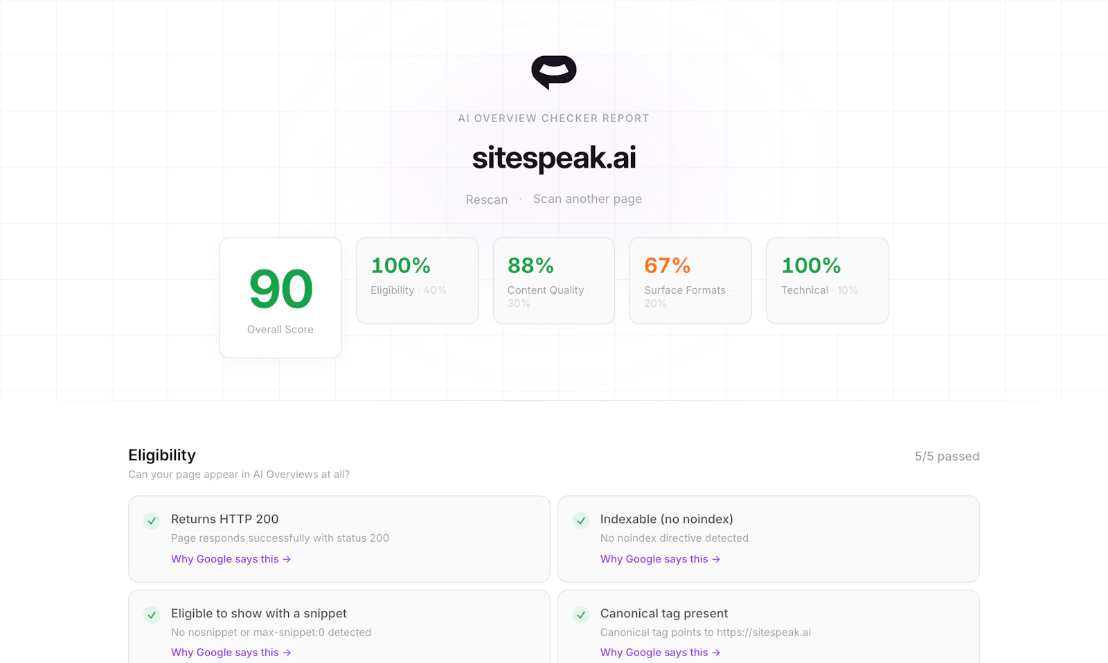 AI Overview Checker screenshot 2