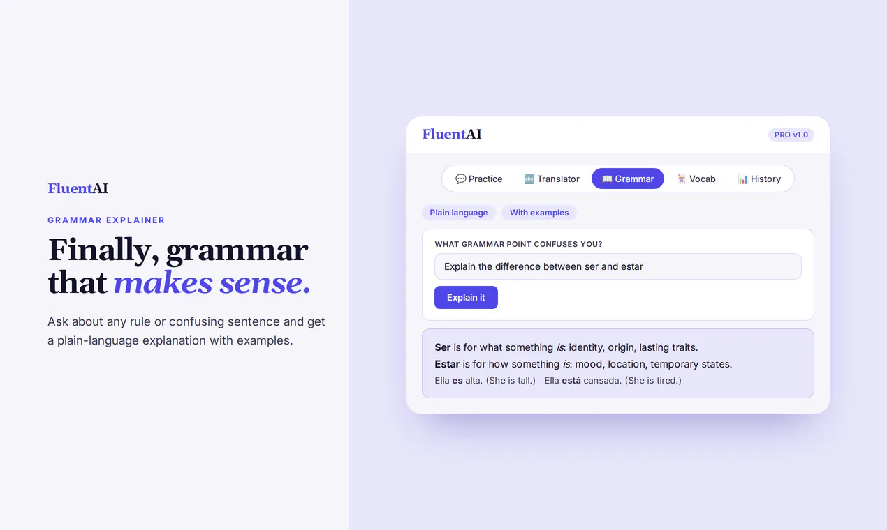 FluentAI: Language Learning Assistant gallery image