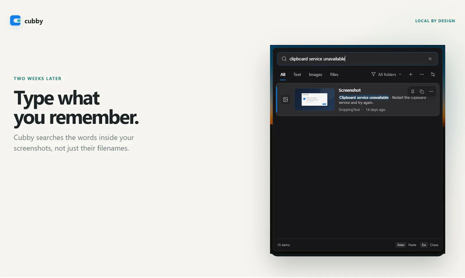 Cubby Clipboard screenshot 2