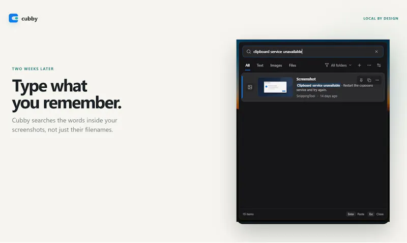 Cubby Clipboard screenshot 2