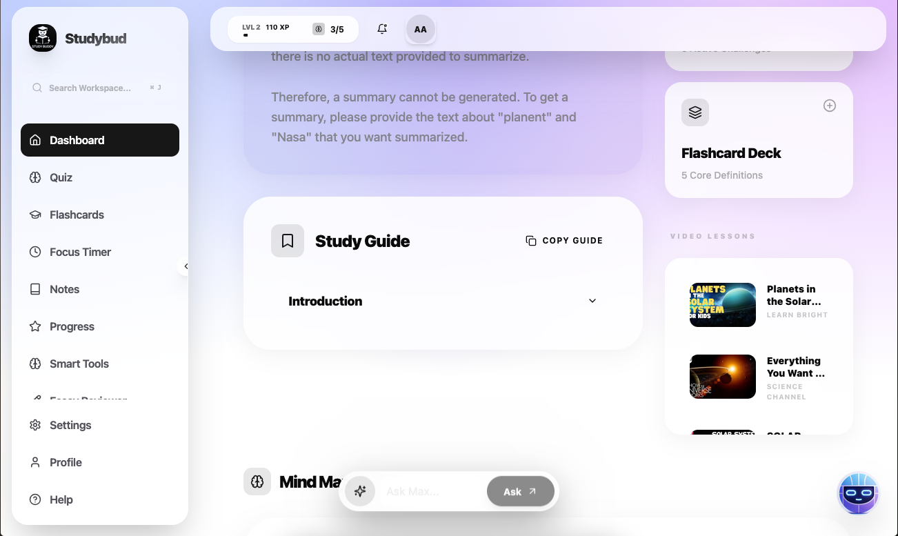StudyBudAI gallery image