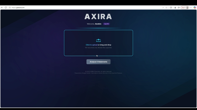 AXIRA-AI 재무 공동 부채 - 은행 진술을 현명한 재무 통찰력으로 전환하십시오. 미디어 2