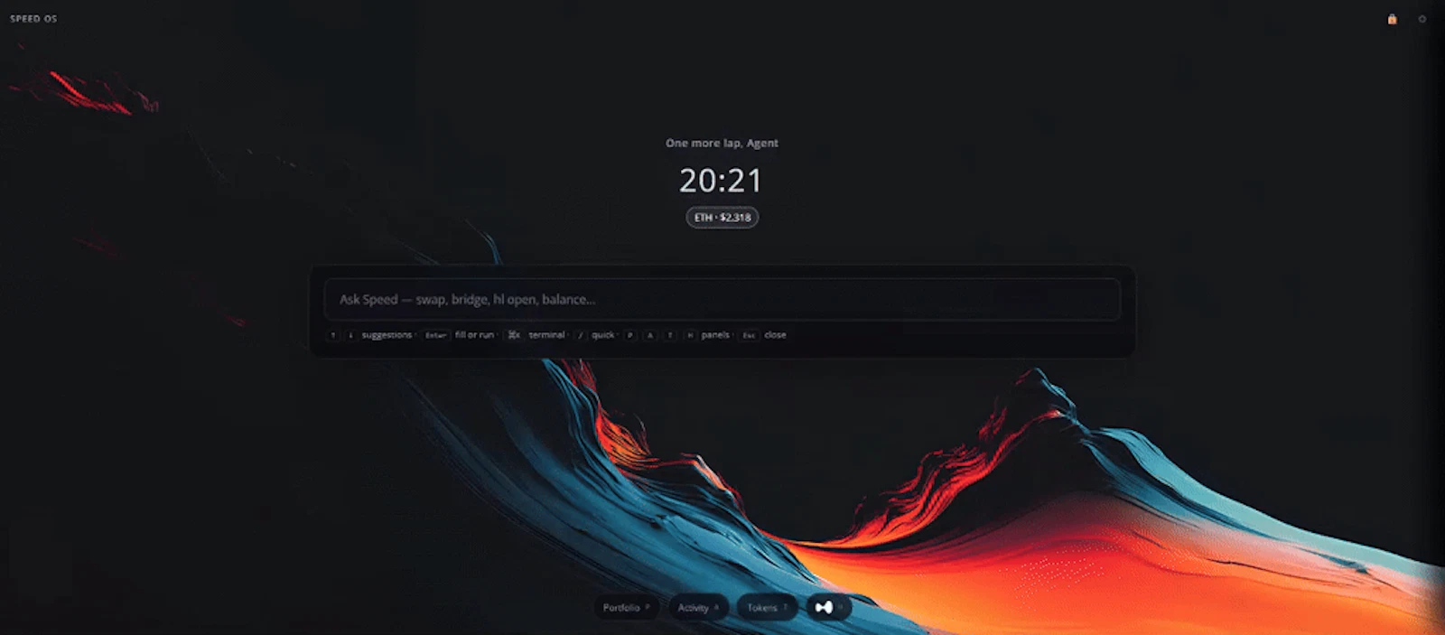 Speed OS — Onchain Trading Workspace screenshot 1 (video preview)