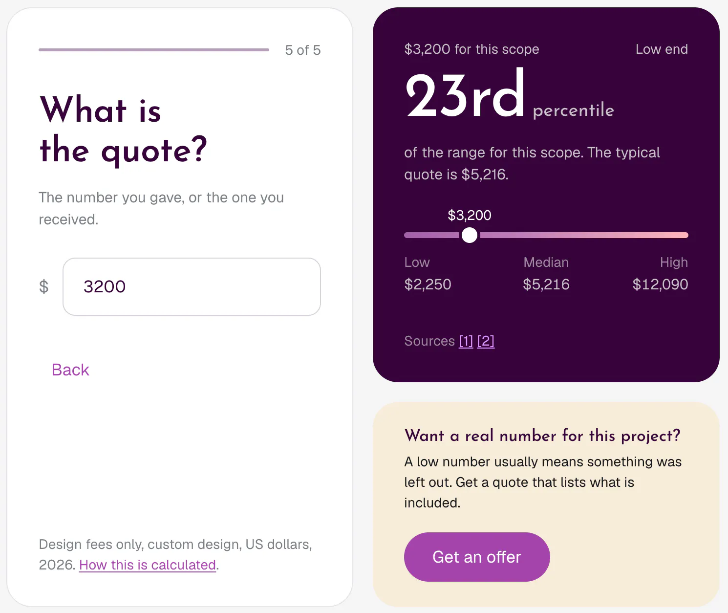Web Design Cost Calculator gallery image