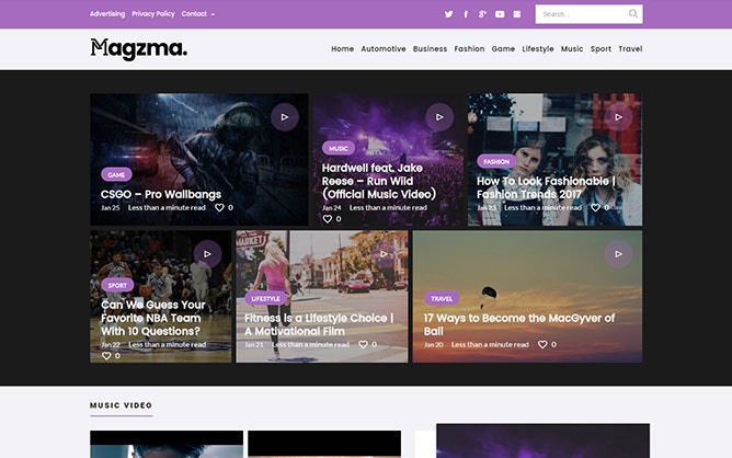 Magzma – Free WordPress Magazine Theme gallery image
