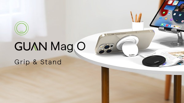 Guan mag o snap grip & sta per telefoni - Ultra sottile |Rotazione a 360 ° | Stand |Accusa comoda |magnetico media 4