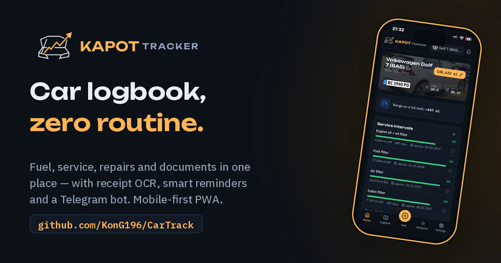 Kapot Tracker screenshot 1