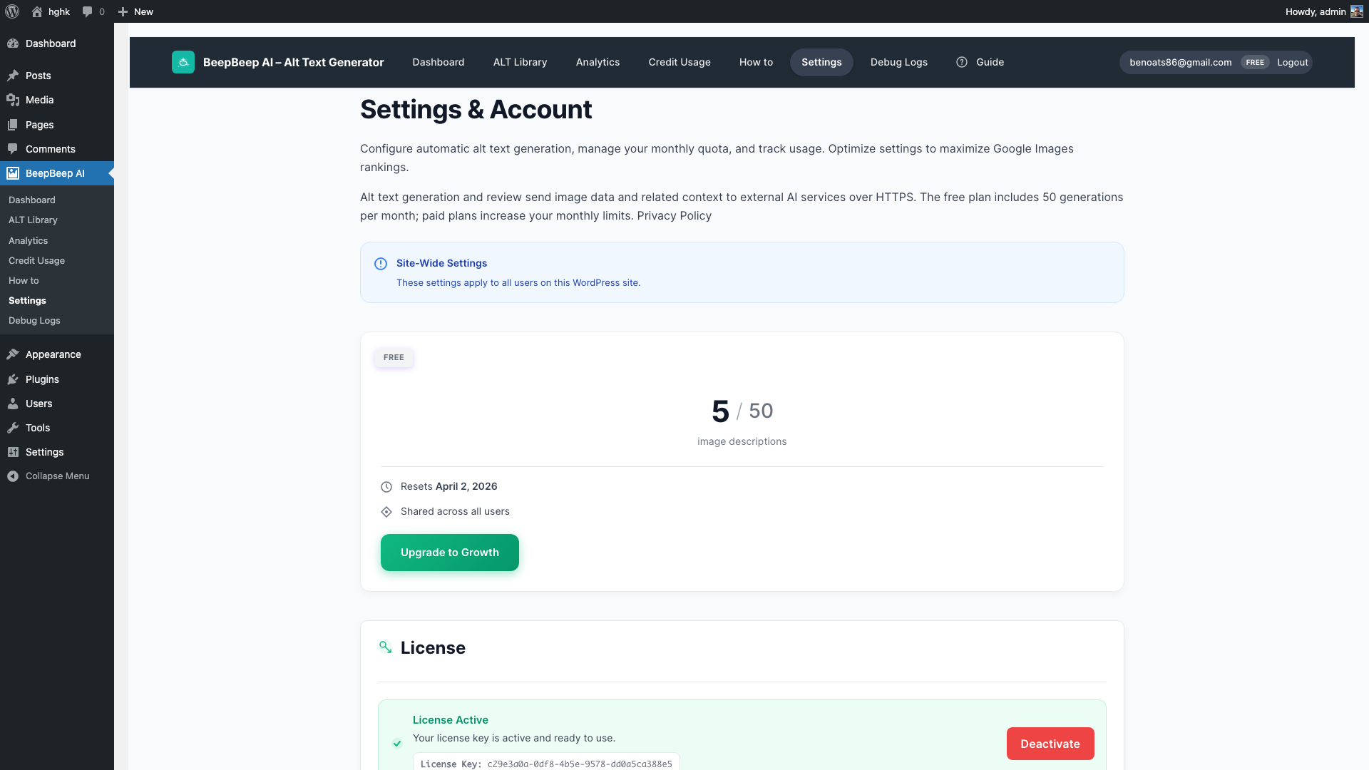 BeepBeep AI for WooCommerce - Screenshot 4 showing product features and functionality