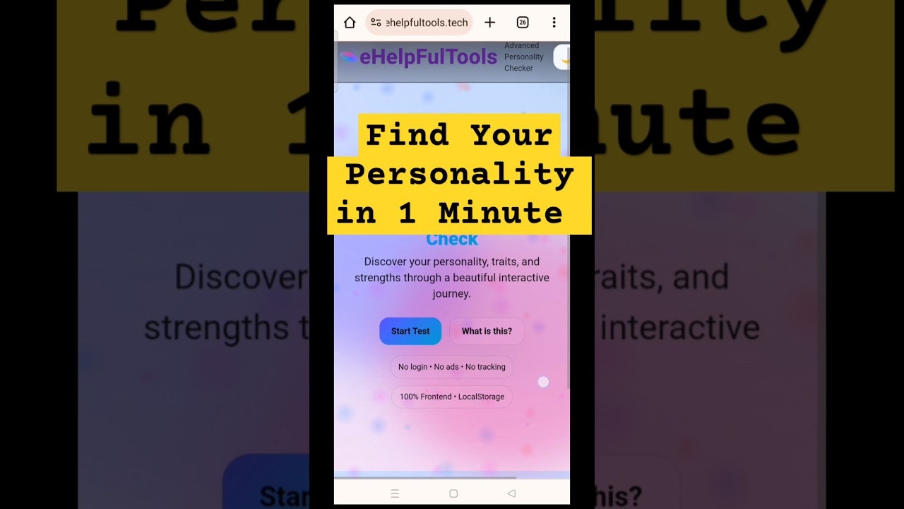 Free Personality Check by eHelpFulTools gallery image