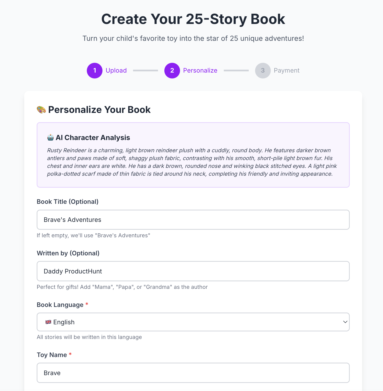 KiddiTales - Screenshot 4 showing product features and functionality