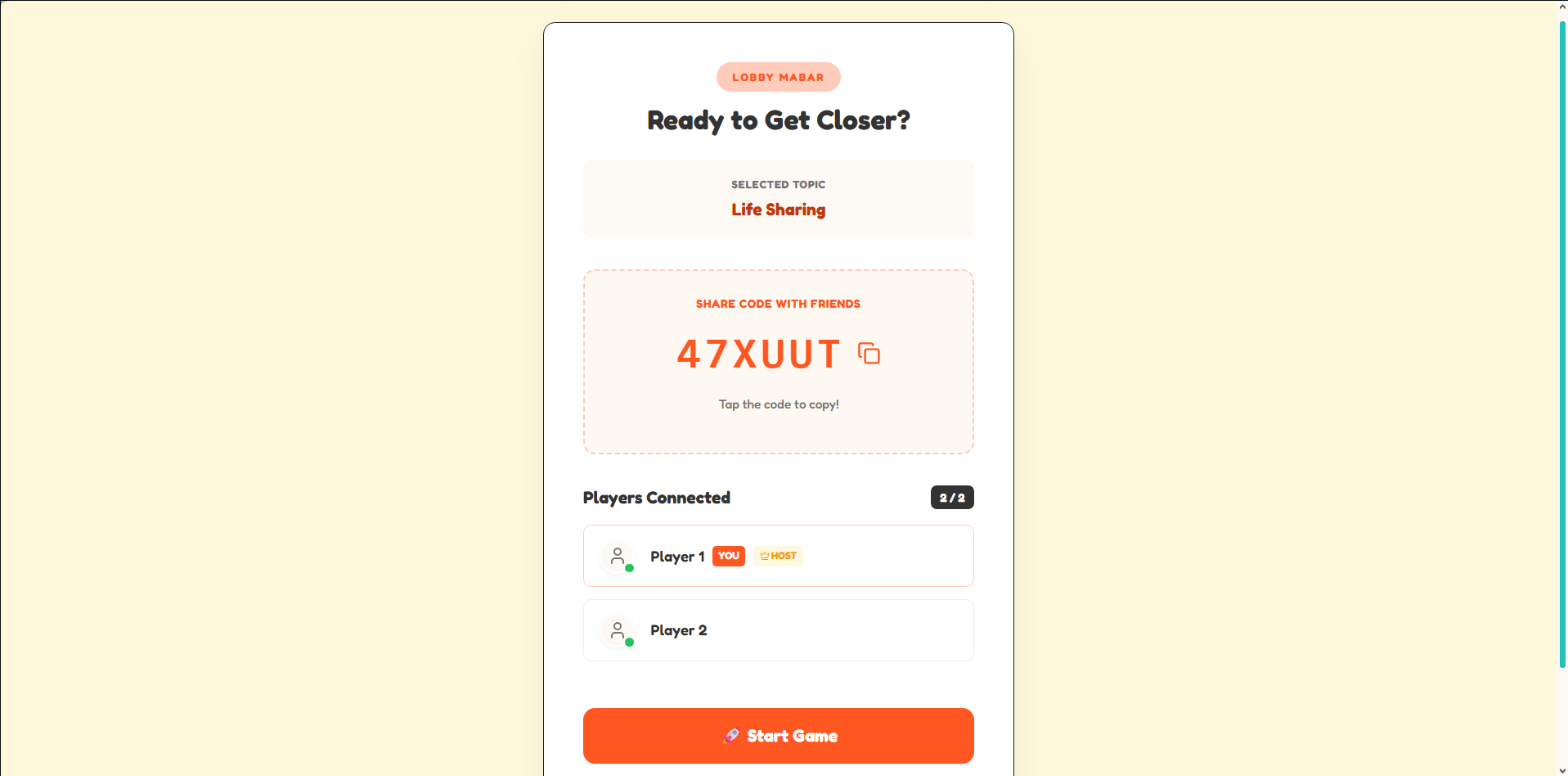 kenallebih — AI-powered deep-talk game gallery image