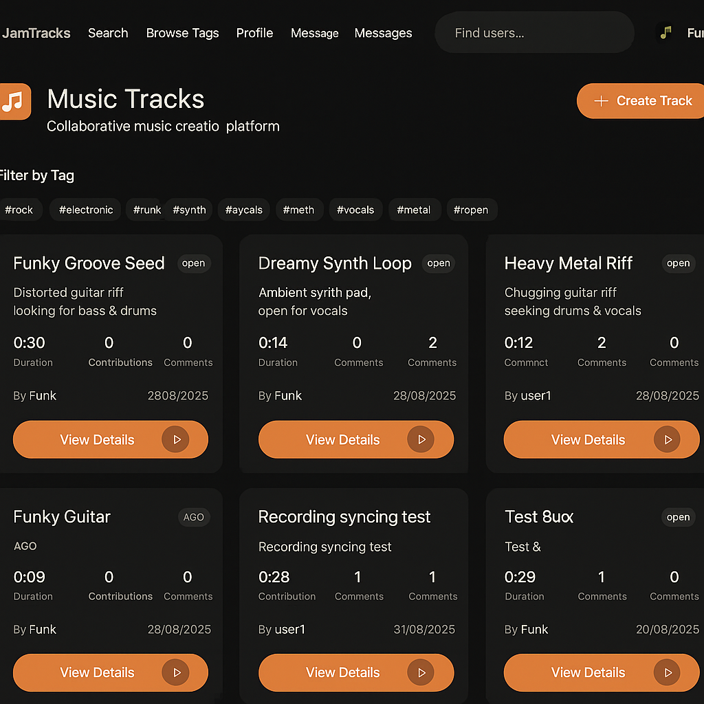 Média Jambas - Plateforme de musique collaborative 3