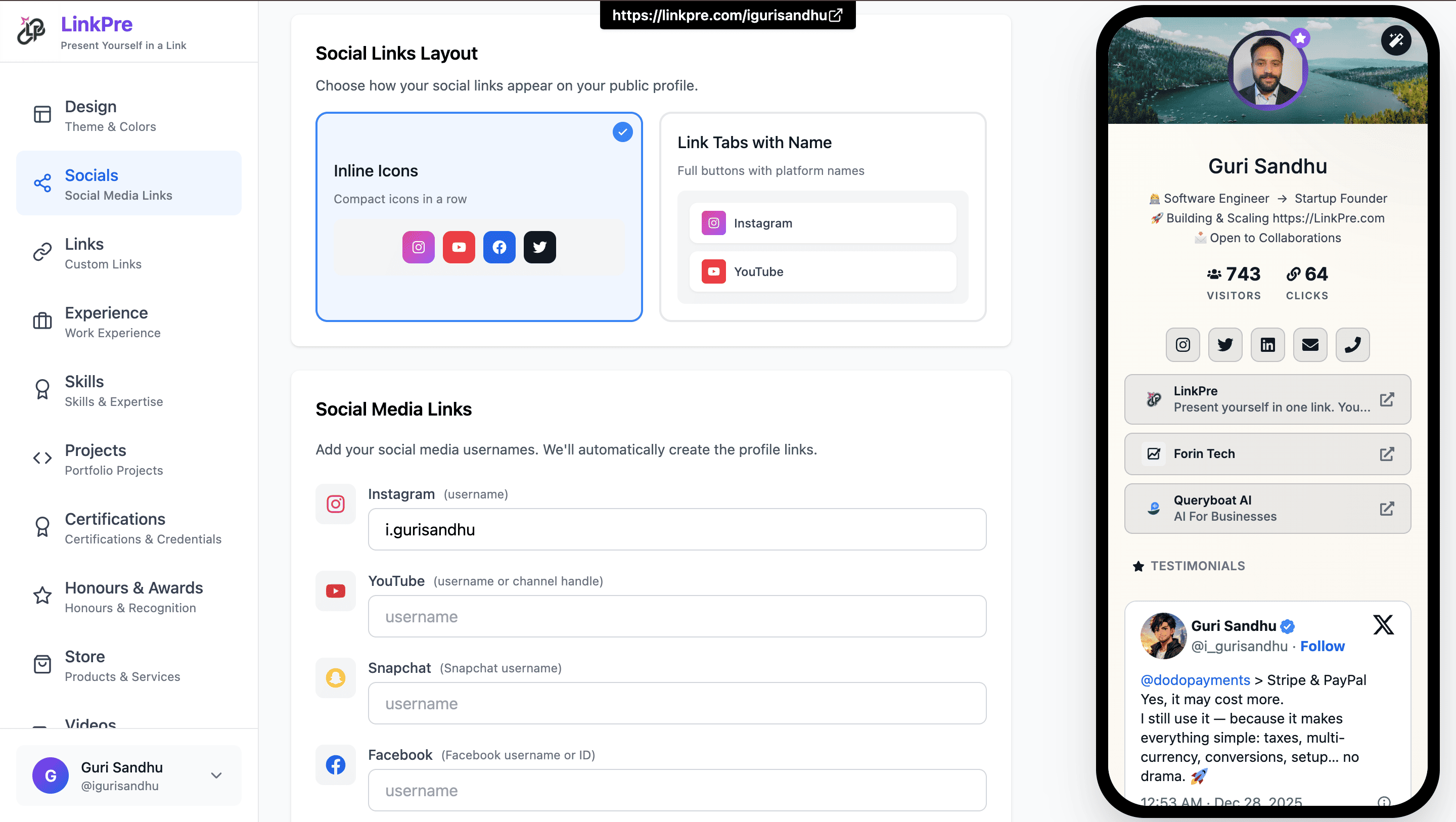 LinkPre - Screenshot 4 showing product features and functionality