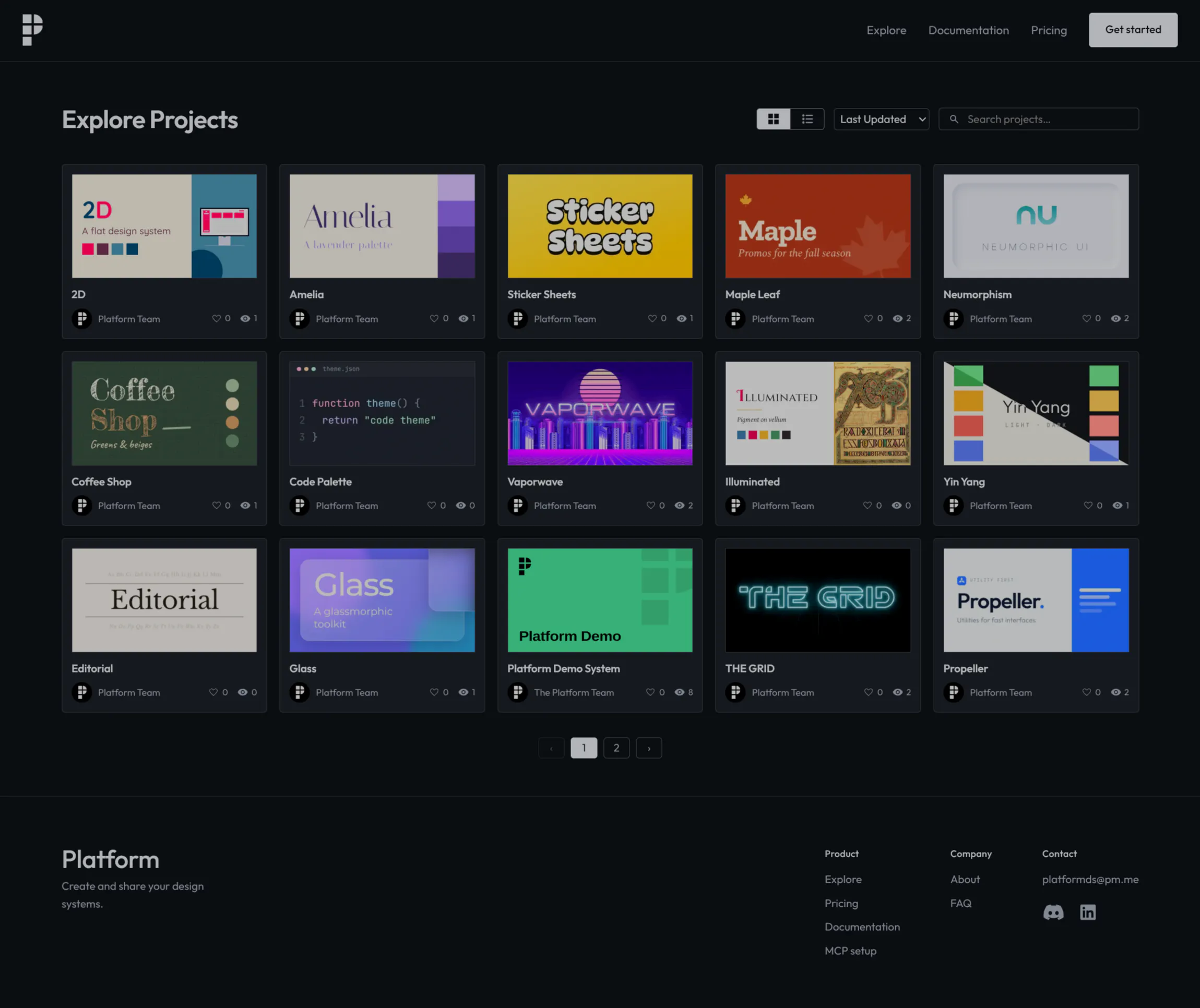 Platform Design System gallery image