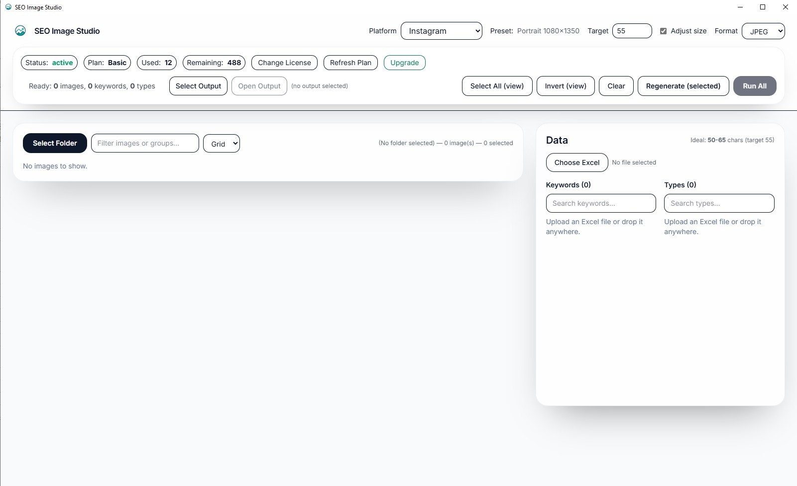 Mídia 2 de Estúdio de imagens SEO v0.1.0 - Otimização de imagens em massa para vendedores ou influenciadores de comércio eletrônico