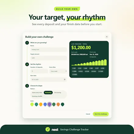 Nest Savings Challenge Tracker gallery image