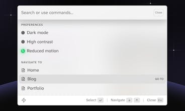 Accessible Astro Launcher gallery image