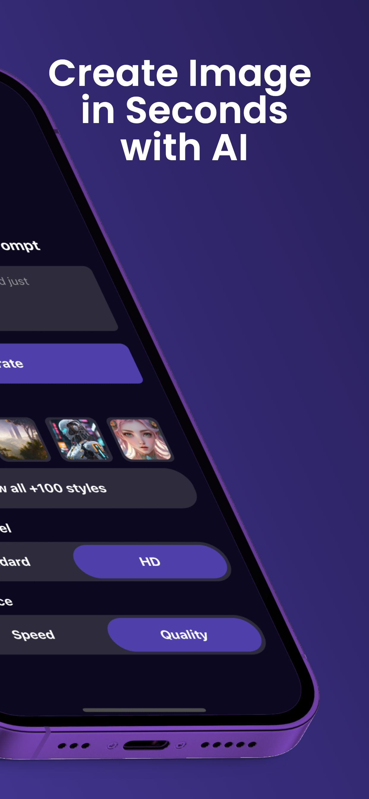 Kreat.ai Generatore di immagini - Generatore di immagini AI con 100 stili per iOS e Android media 2